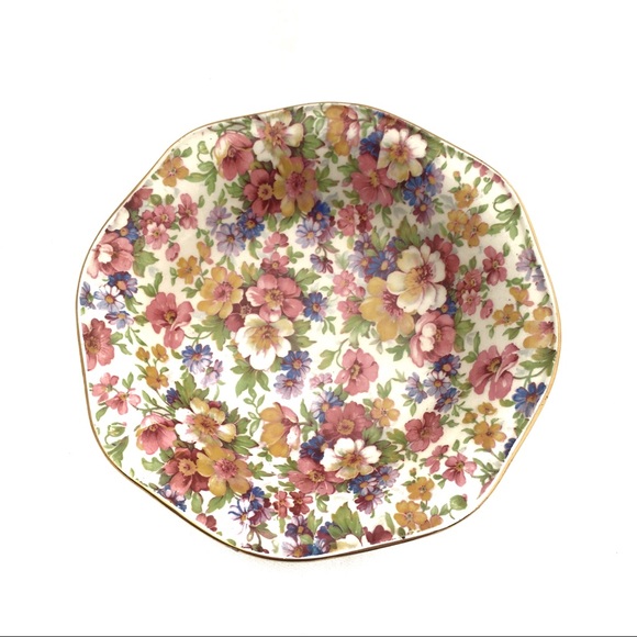 James Kent Du Barry Chintz Fruit Dessert Bowl - Picture 1 of 10